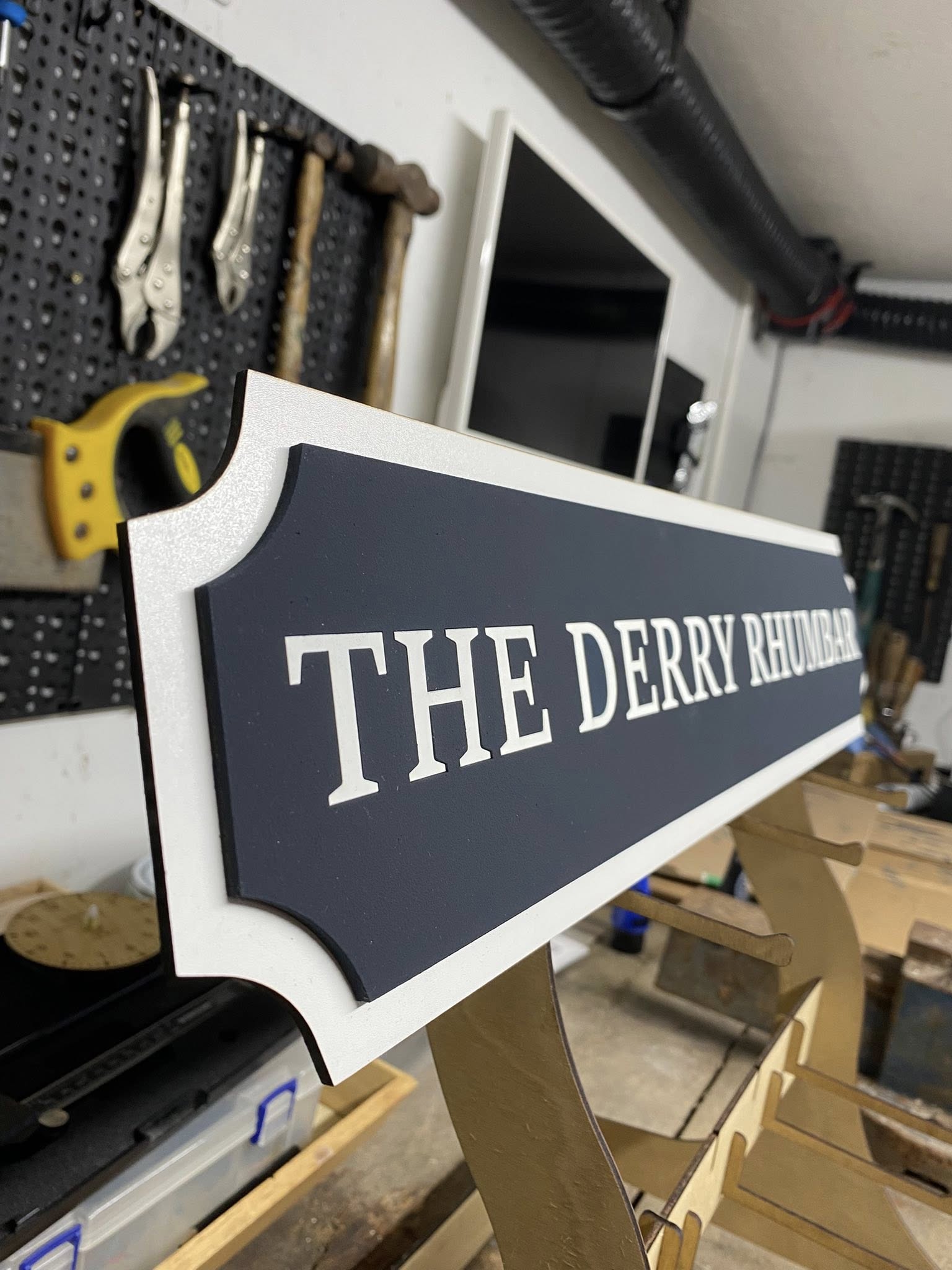 Custom Railroad Style Wall Sign