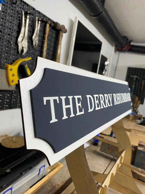 Custom Railroad Style Wall Sign