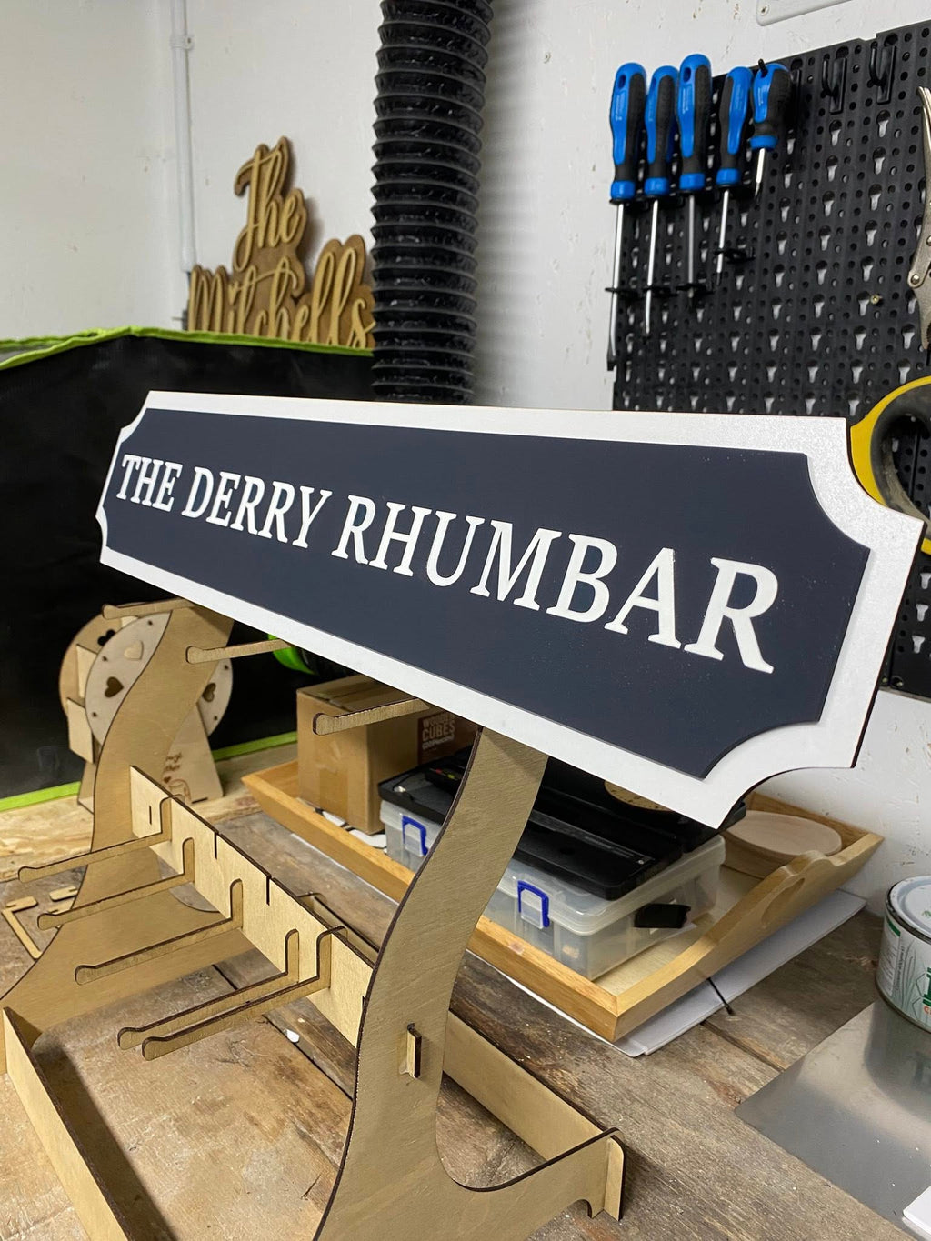 Custom Railroad Style Wall Sign