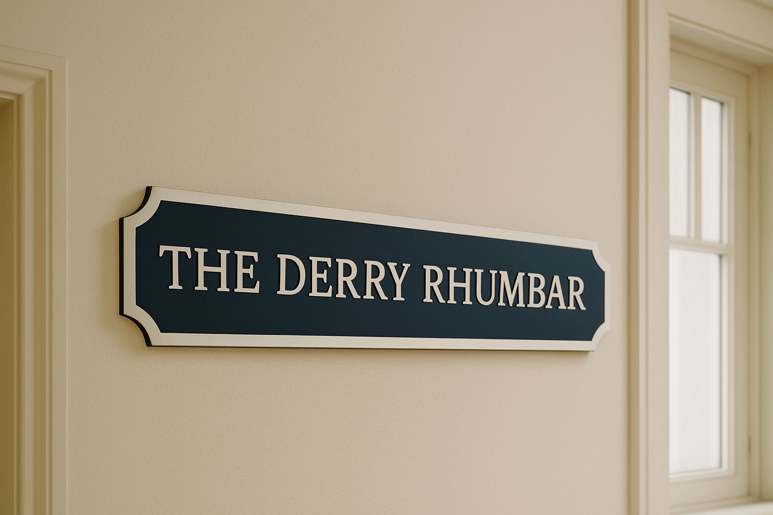 Custom Railroad Style Wall Sign