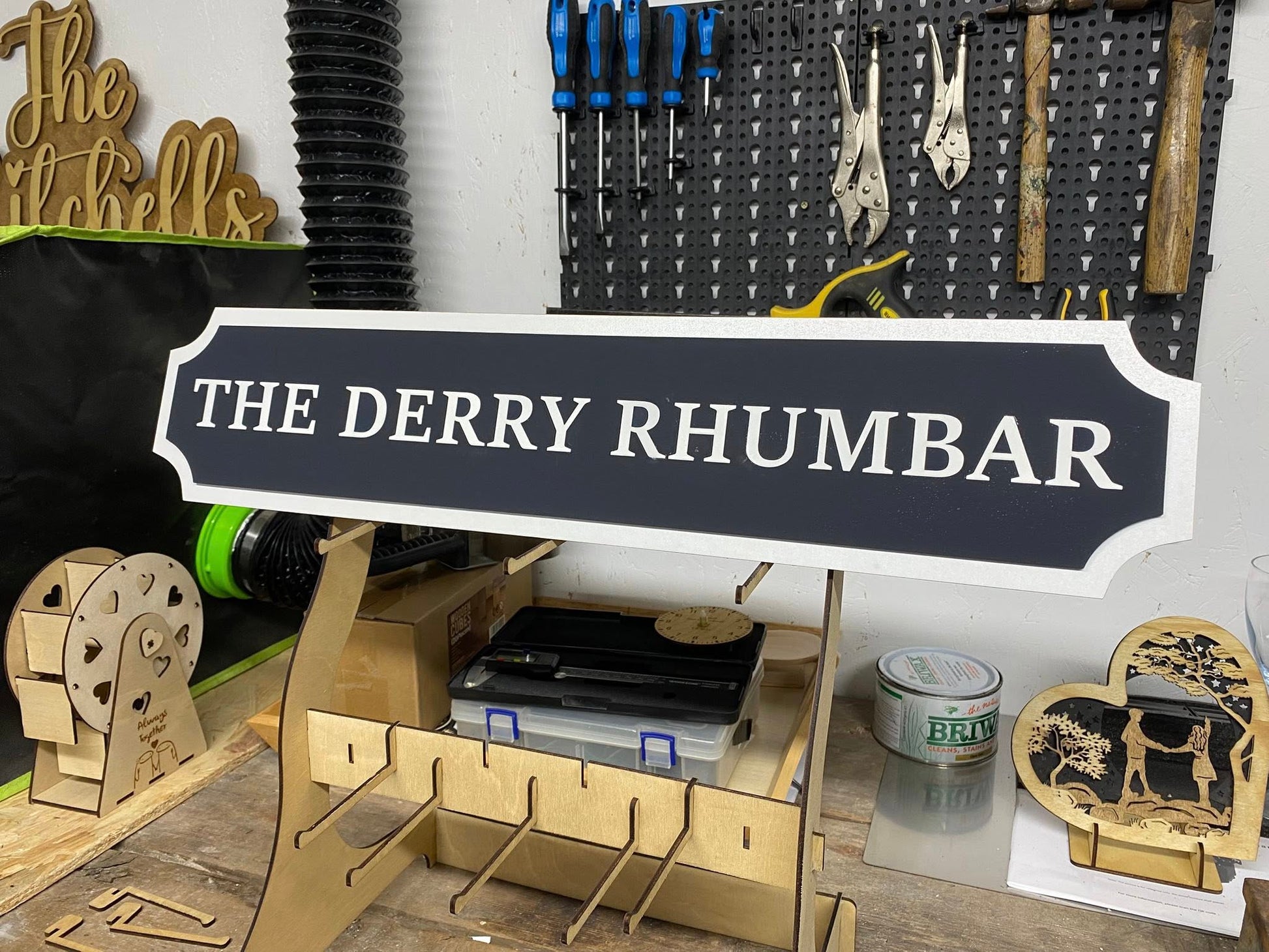 Custom Railroad Style Wall Sign