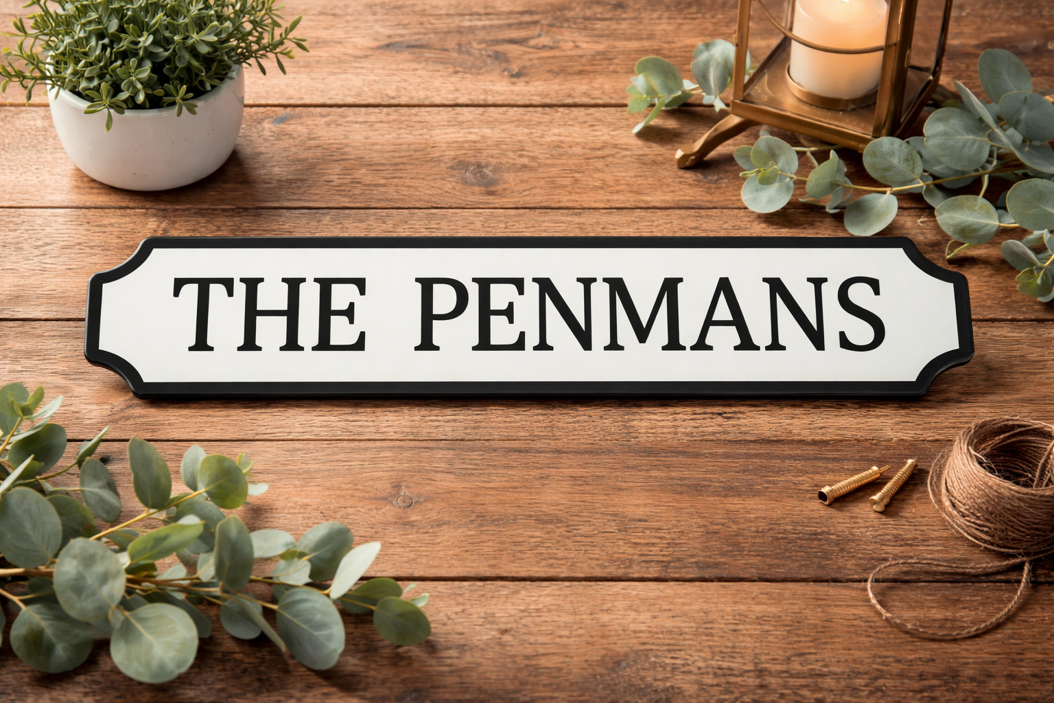 Custom Railroad Style Wall Sign