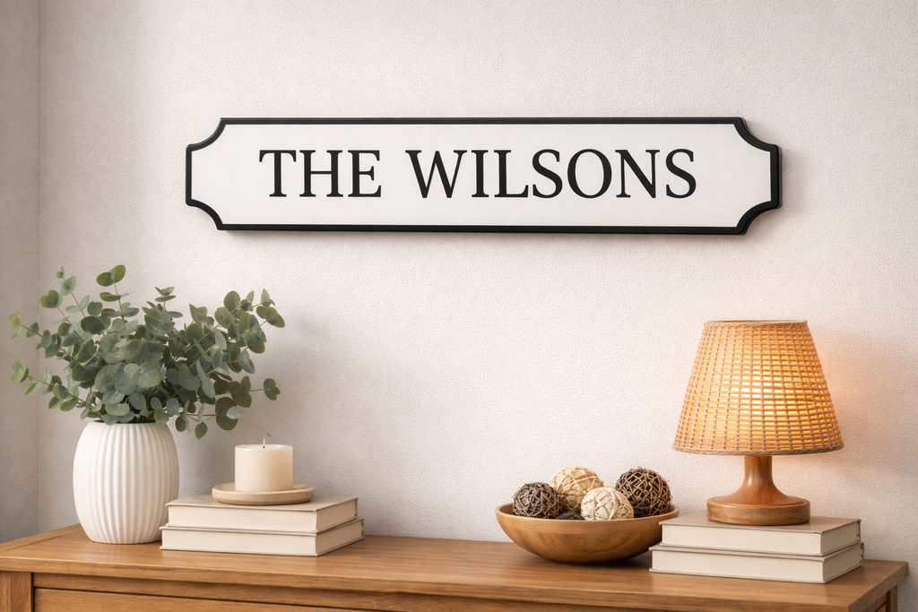 Custom Railroad Style Wall Sign
