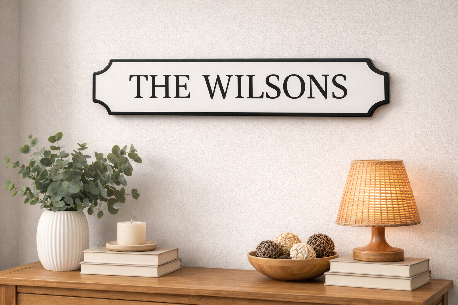 Custom Railroad Style Wall Sign