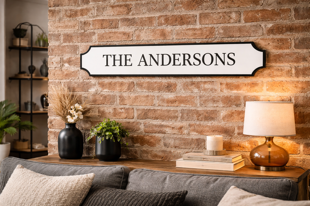 Custom Railroad Style Wall Sign