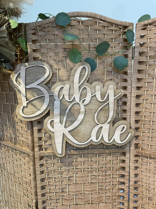 Personalised Wooden Name Sign