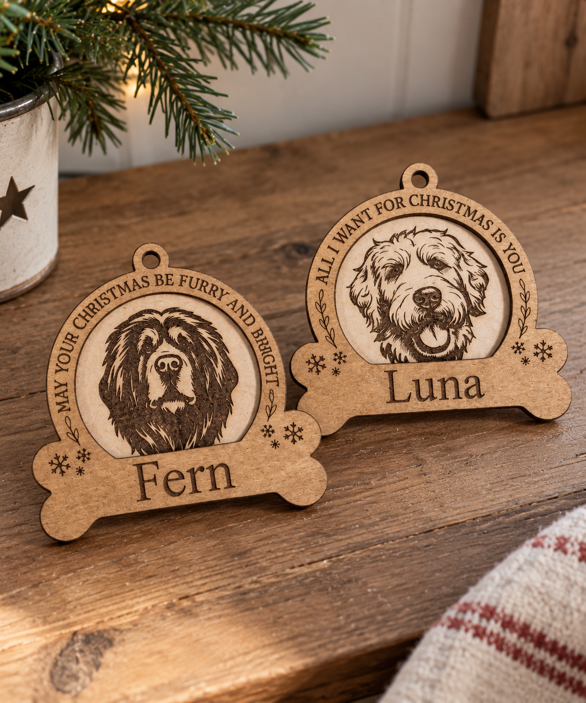 Personalised Christmas Pet Baubles – Dog & Cat Keepsake